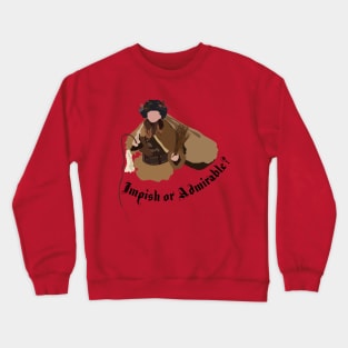 Dwight Schrute Impish or Admirable Belsnickel Art – The Office (black text) Crewneck Sweatshirt